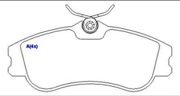 Brake Pad Set, disc brake (1635833680)