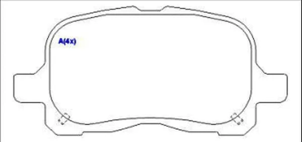 Brake Pad Set, disc brake (1643072380)