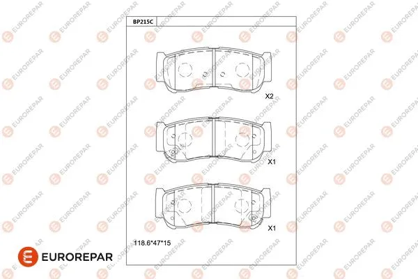 Brake Pad Set, disc brake (1681220380)