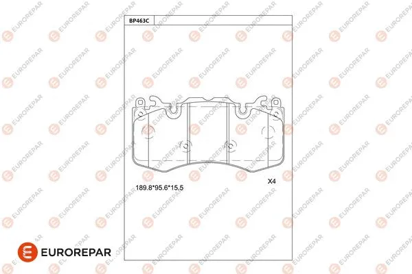 Brake Pad Set, disc brake (1681250680)