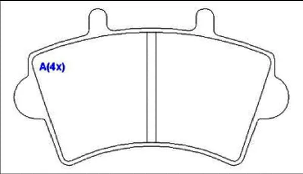 Brake Pad Set, disc brake (1643071580)
