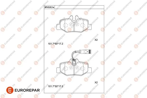Brake Pad Set, disc brake (1681246280)