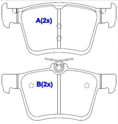 Brake Pad Set, disc brake (1643074580)