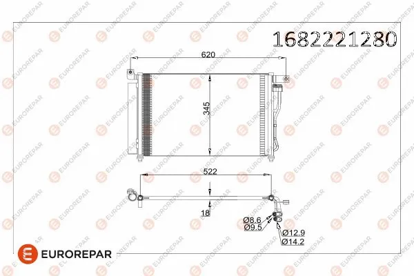 Condenser, air conditioning (1682221280)