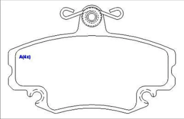 Brake Pad Set, disc brake (1636486480)