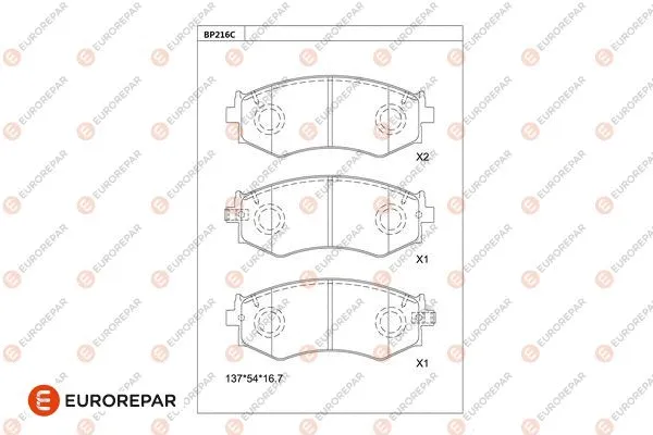Brake Pad Set, disc brake (1681258280)