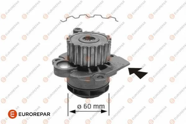 Water Pump, engine cooling (1623103680)