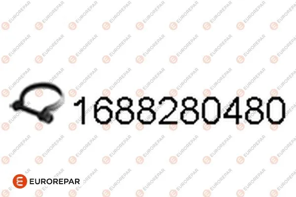 Clamping Piece, exhaust system (1688280480)