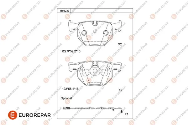 Brake Pad Set, disc brake (1681263780)