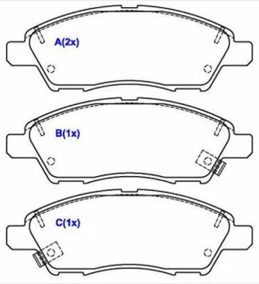 Brake Pad Set, disc brake (1643085180)