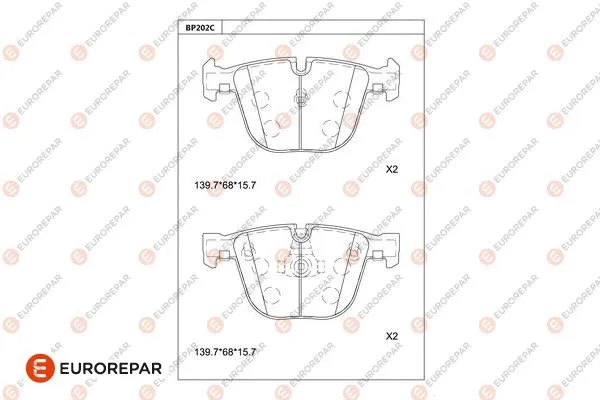 Brake Pad Set, disc brake (1681266380)