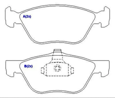 Brake Pad Set, disc brake (1643069980)