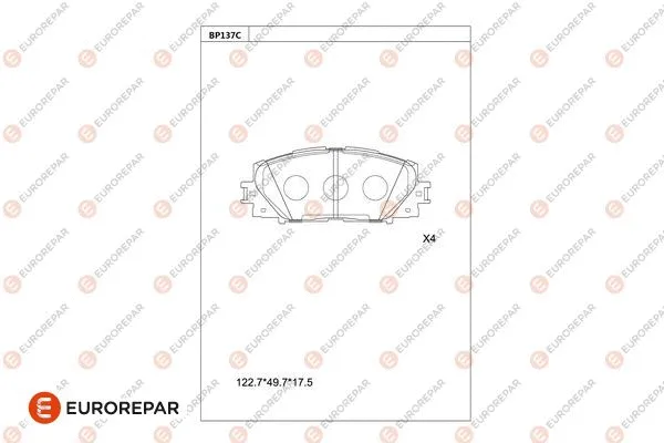 Brake Pad Set, disc brake (1681212680)