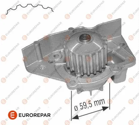 Water Pump, engine cooling (1637173180)