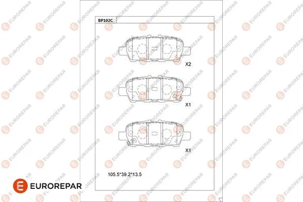 Brake Pad Set, disc brake (1681223380)