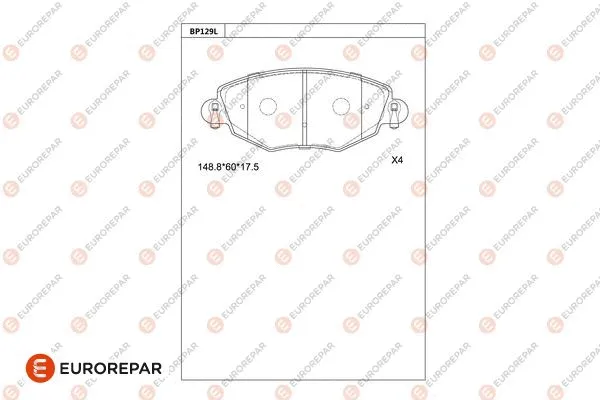 Brake Pad Set, disc brake (1681217180)