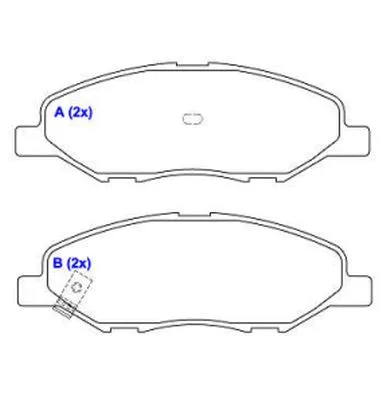 Brake Pad Set, disc brake (1643080280)