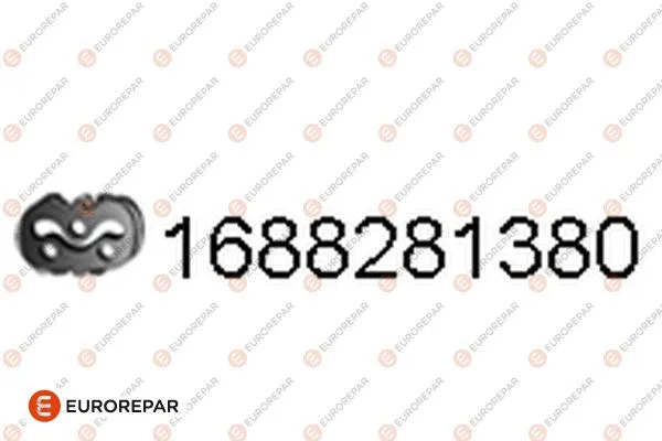Rubber Strip, exhaust system (1688281380)
