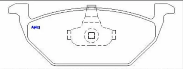 Brake Pad Set, disc brake (1636486880)