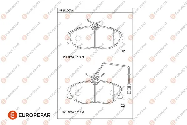 Brake Pad Set, disc brake (1681281280)