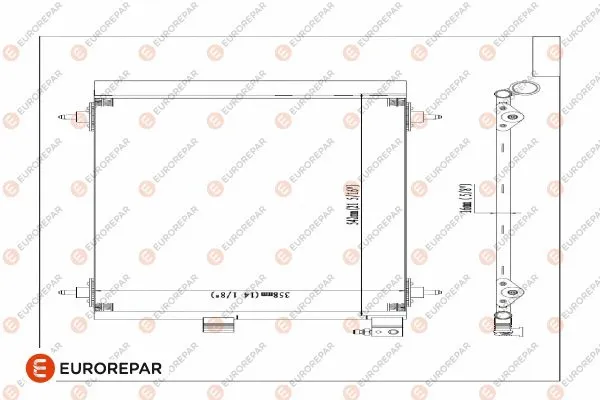 Condenser, air conditioning (E163277)