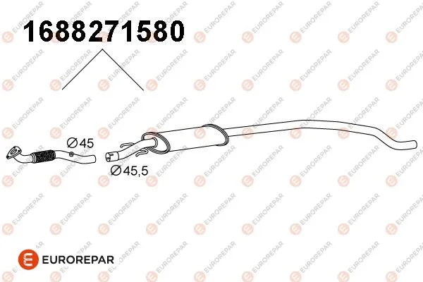 Front Muffler (1688271580)