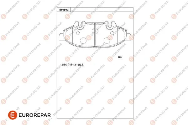 Brake Pad Set, disc brake (1681247780)