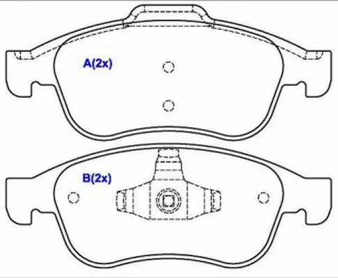 Brake Pad Set, disc brake (1643071780)
