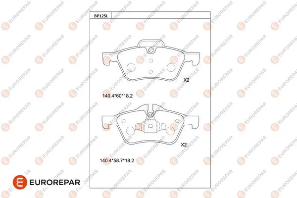 Brake Pad Set, disc brake (1681273880)