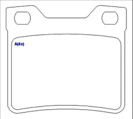 Brake Pad Set, disc brake (1643070980)