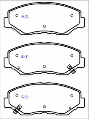 Brake Pad Set, disc brake (1643080580)