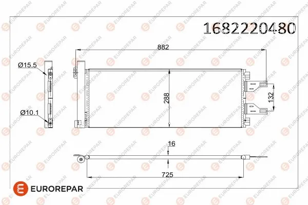 Condenser, air conditioning (1682220480)