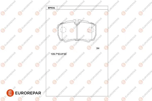 Brake Pad Set, disc brake (1681286180)