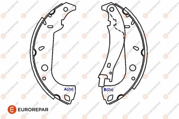 Brake Shoe Set (1643186180)