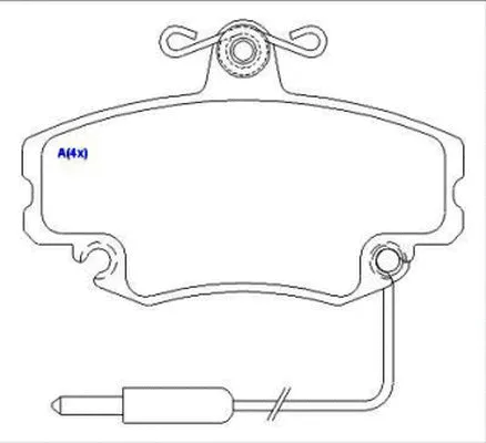 Brake Pad Set, disc brake (1643071480)
