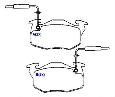 Brake Pad Set, disc brake (1636486380)