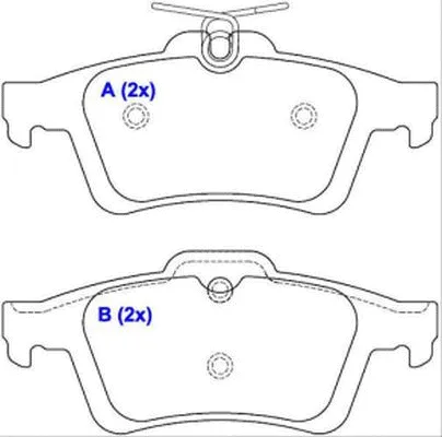 Brake Pad Set, disc brake (1643077080)