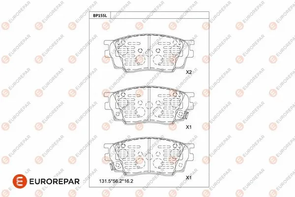 Brake Pad Set, disc brake (1681208080)