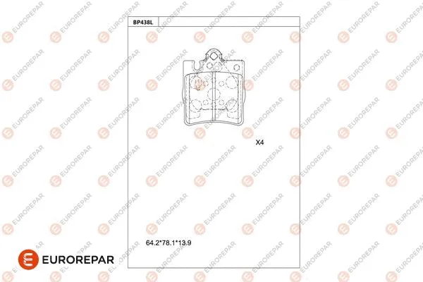 Brake Pad Set, disc brake (1681274880)