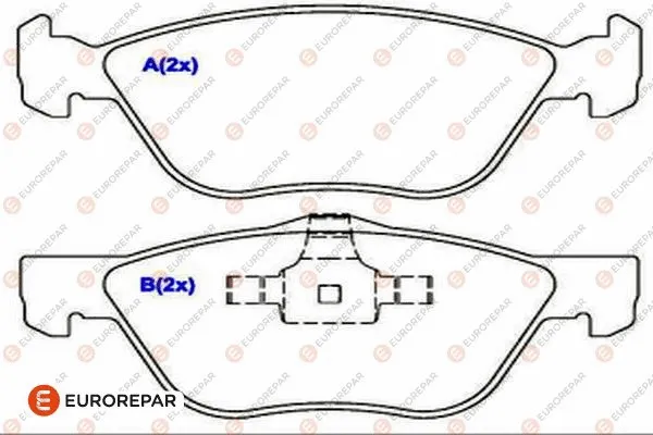 Brake Pad Set, disc brake (1686755680)