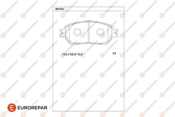Brake Pad Set, disc brake (1681269280)