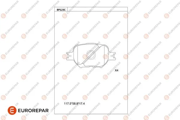 Brake Pad Set, disc brake (1681207880)