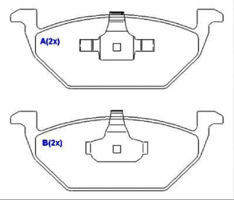 Brake Pad Set, disc brake (1636487680)