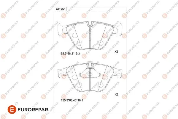 Brake Pad Set, disc brake (1681246180)