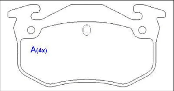 Brake Pad Set, disc brake (1636488080)