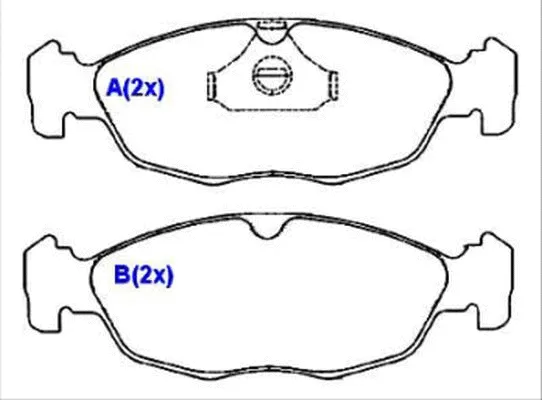 Brake Pad Set, disc brake (1635833480)