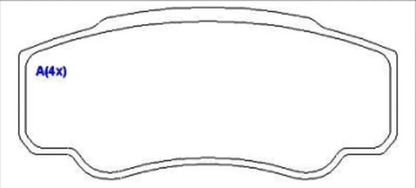 Brake Pad Set, disc brake (1636485780)