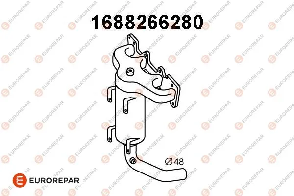 Manifold Catalytic Converter (1688266280)