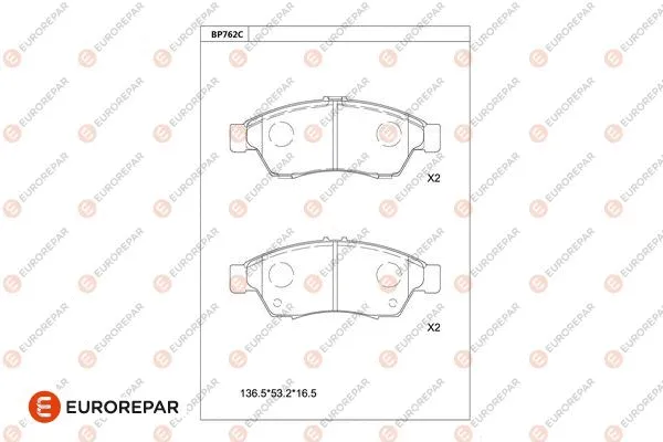 Brake Pad Set, disc brake (1681256180)