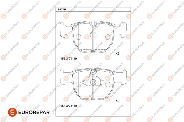 Brake Pad Set, disc brake (1681272080)